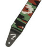 FENDER WEIGHLESS CAMO STRAP WOODLAND - PASEK DO GITARY