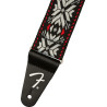 FENDER PASADENA WOVEN STRAP RED SNOWF - PASEK DO GITARY