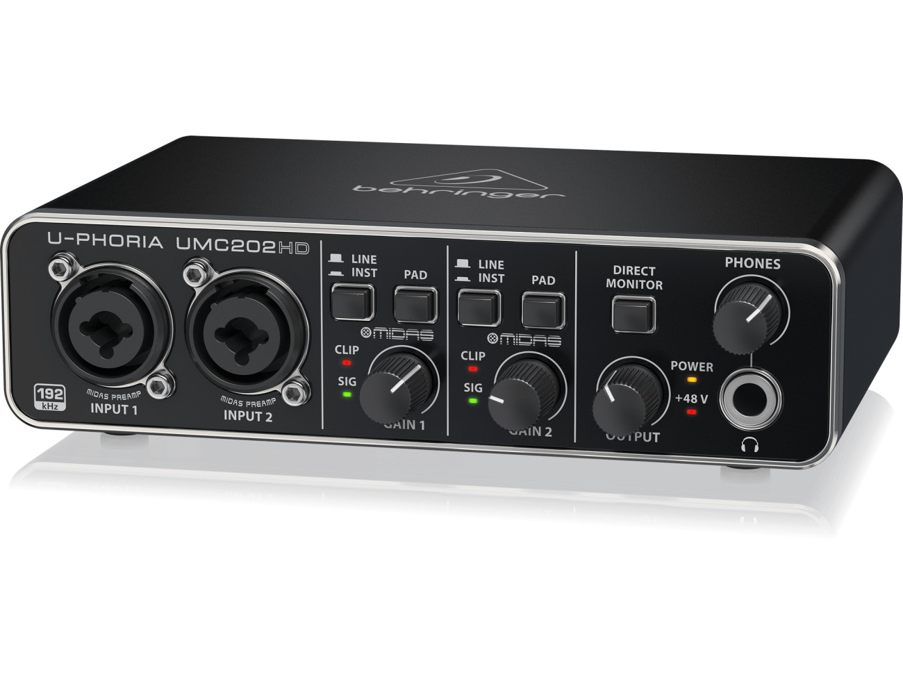 BEHRINGER U-PHORIA UMC202HD interfejs audio - Riff.net.pl