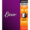 ELIXIR NANOWEB 80/20 BRONZE 10-47 - STRUNY DO GITARY AKUSTYCZNEJ