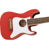 FENDER FULLERTON STRATOCASTER UKULELE LIMITED EDITION FIESTA RED - UKULELE KONCERTOWE