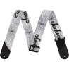 JACKSON WHITE CRACKED MIRROR STRAP - PASEK GITAROWY