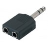 ALPHA AUDIO adapter / przejściówka 2 x  Jack Stereo - Jack Stereo