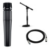 SHURE SM 57 LCE +KABEL MIKROFONOWY 3M+NISKI STATYW ŁAMANY