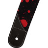 JACKSON STRAP BLK/RED SPLATTER - PASEK GITAROWY