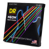 DR NMCE 10-46 NEON MULTI-COLOR STRUNY GITARA ELEKTRYCZNA