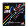 DR NMCE 9-46 NEON MULTI-COLOR STRUNY GITARA ELEKTRYCZNA