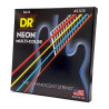 DR NMCB 45-105 NEON MULTI-COLOR STRUNY GITARA BASOWA