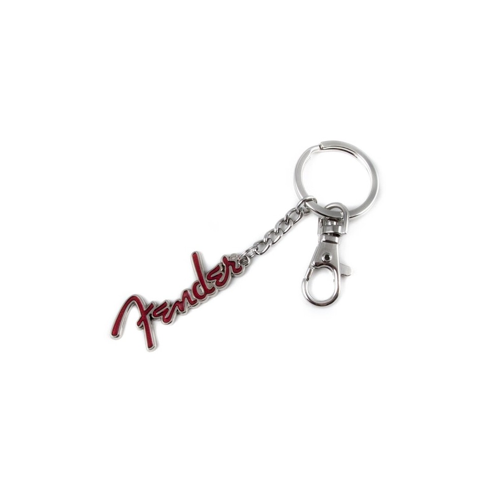 FENDER KEYCHAIN LOGO RED brelok