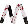 JACKSON STRAP WHT/RED SPLATTER - PASEK GITAROWY