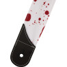 JACKSON STRAP WHT/RED SPLATTER - PASEK GITAROWY