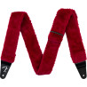 FENDER POODLE PLUSH STRAP RED - PASEK DO GITARY