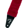 FENDER POODLE PLUSH STRAP RED - PASEK DO GITARY