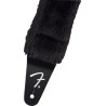 FENDER POODLE PLUSH STRAP BLACK- PASEK DO GITARY