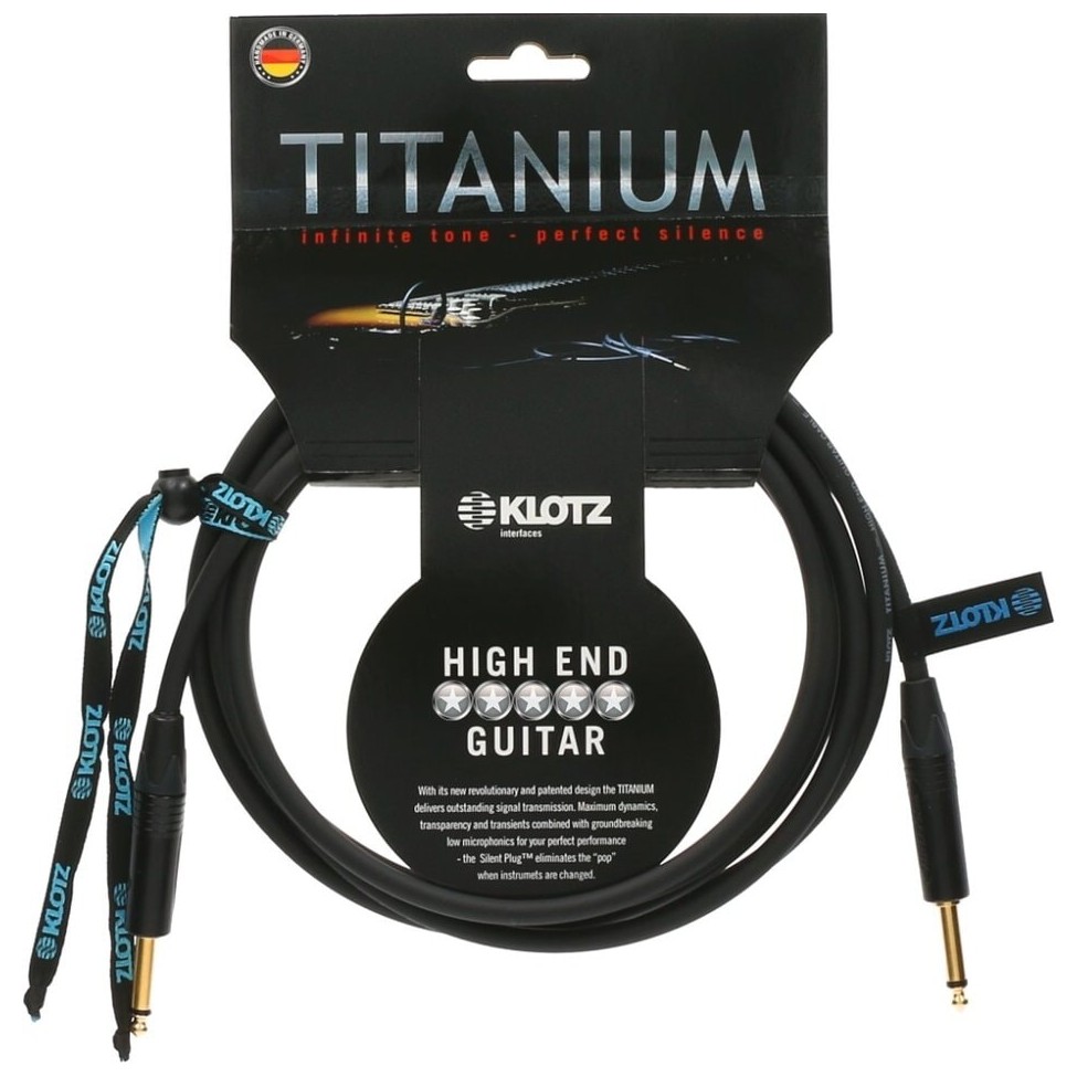 KLOTZ TI-0300 PP TITANIUM kabel gitarowy 3 m