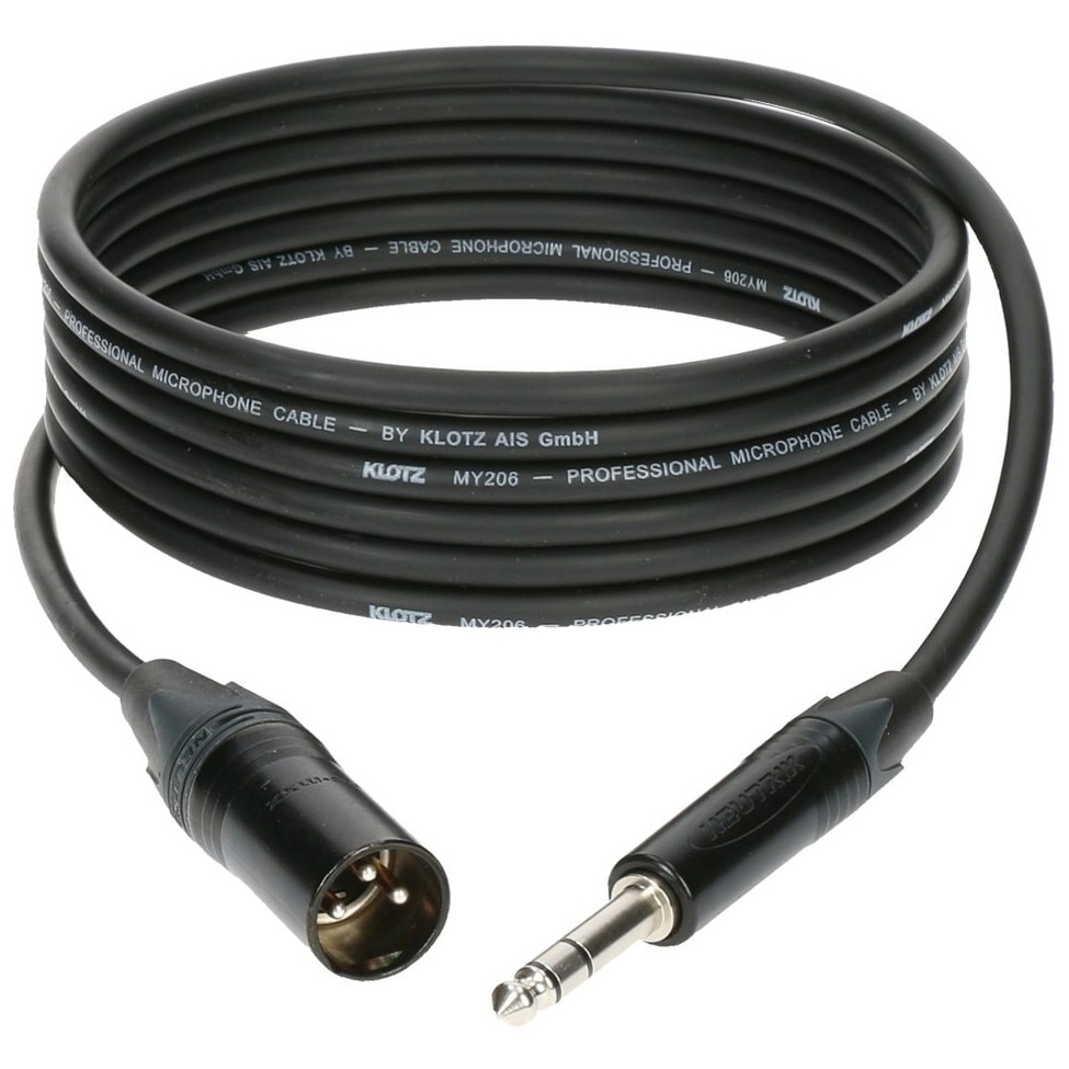 KLOTZ M1MS1B0500 kabel mikrofonowy XLR/Jack 5 m 