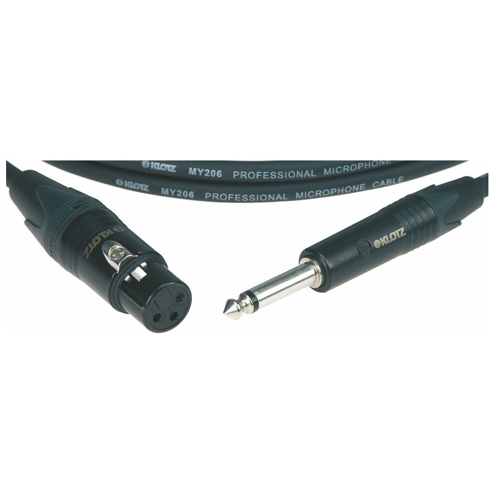 KLOTZ M1FS1B0300 kabel mikrofonowy XLR/Jack 3 m 