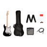 FENDER SQUIER STRAOCASTER BLK/FRONTMAN 10G 230V - ZESTAW GITAROWY