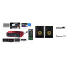 Focusrite Scarlett 2i2 4th Gen + KRK ROKIT 7 G5 (PARA)+ KABLE