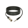 KLOTZ M1MS1K0100 - KABEL MIKROFONOWY 1M - XLR M - JACK STEREO 1M