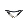 KLOTZ M1MS1K0100 - KABEL MIKROFONOWY 1M - XLR M - JACK STEREO 1M