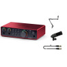 FOCUSRITE SCARLETT 2I2 4th Gen + AT2020 SUPER ZESTAW NAGRANIOWY