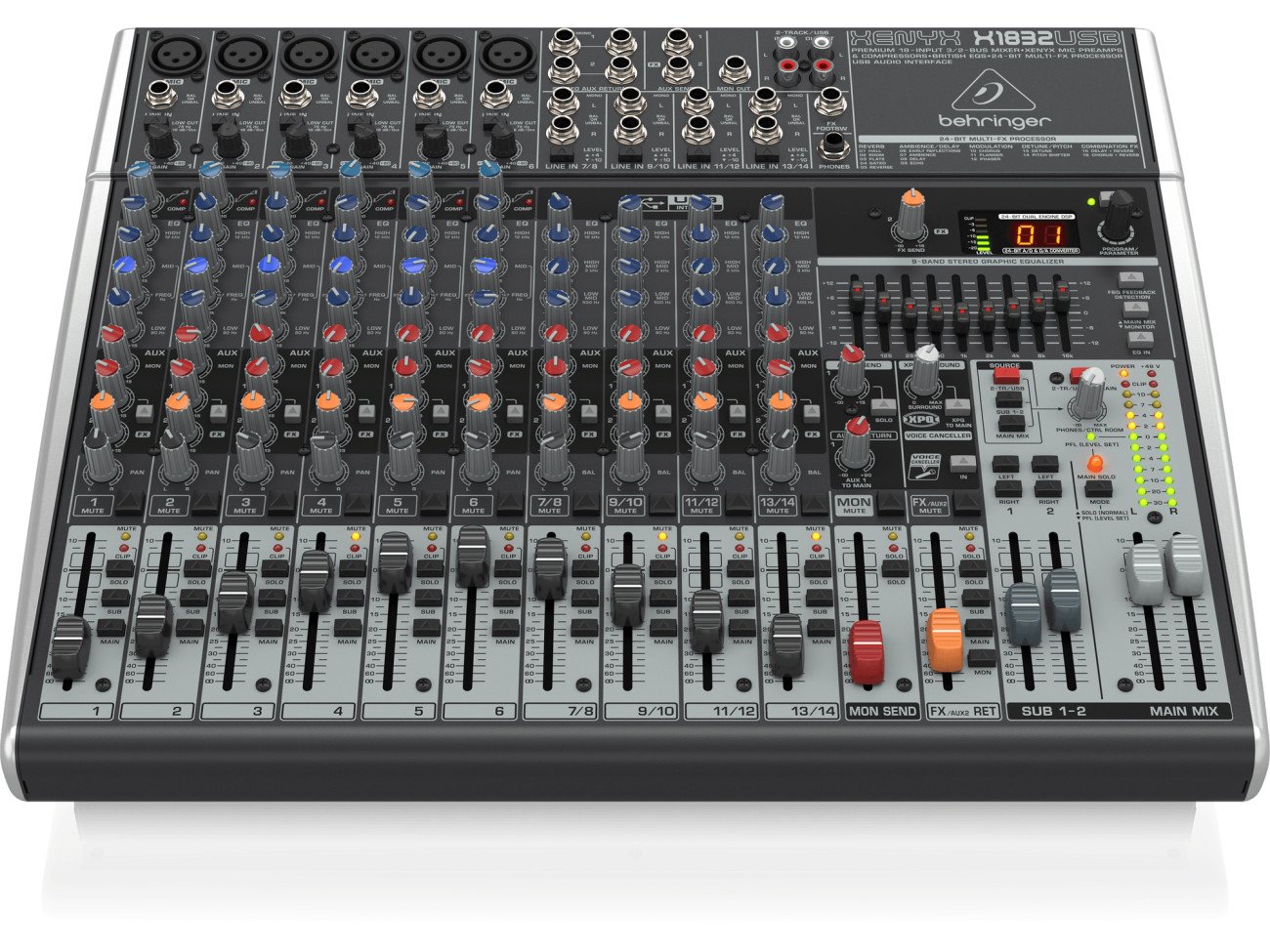 DJ機材 Behringer XENYX X1832USB Behringer Xenyx X1832 USB | Mikser z USB i efektorem