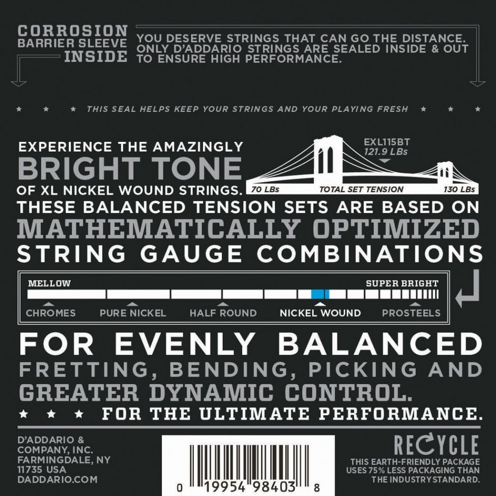 D'ADDARIO EXL115BT