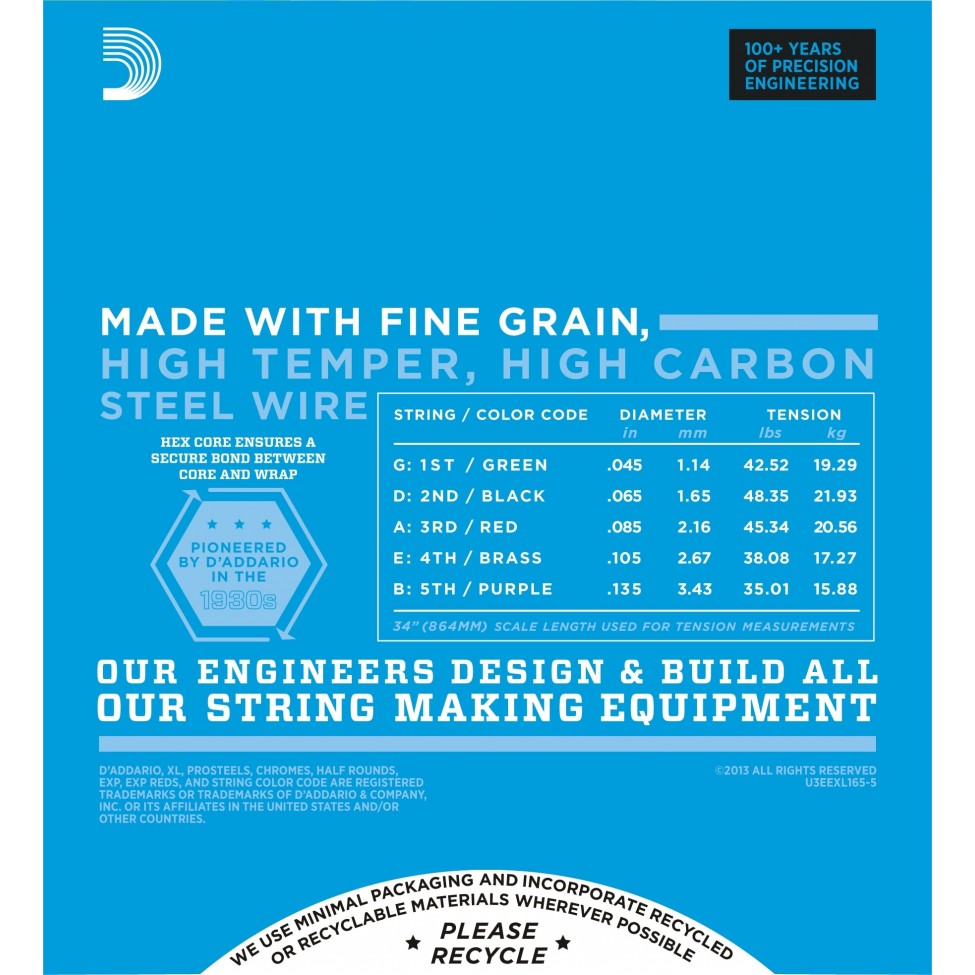 D'ADDARIO EXL165-5