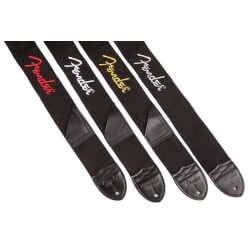 FENDER 2 BLK POLY STRAP GREY