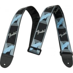 FENDER 2" MONO STRAP BLK/LT GREY/BLUE pasek gitarowy
