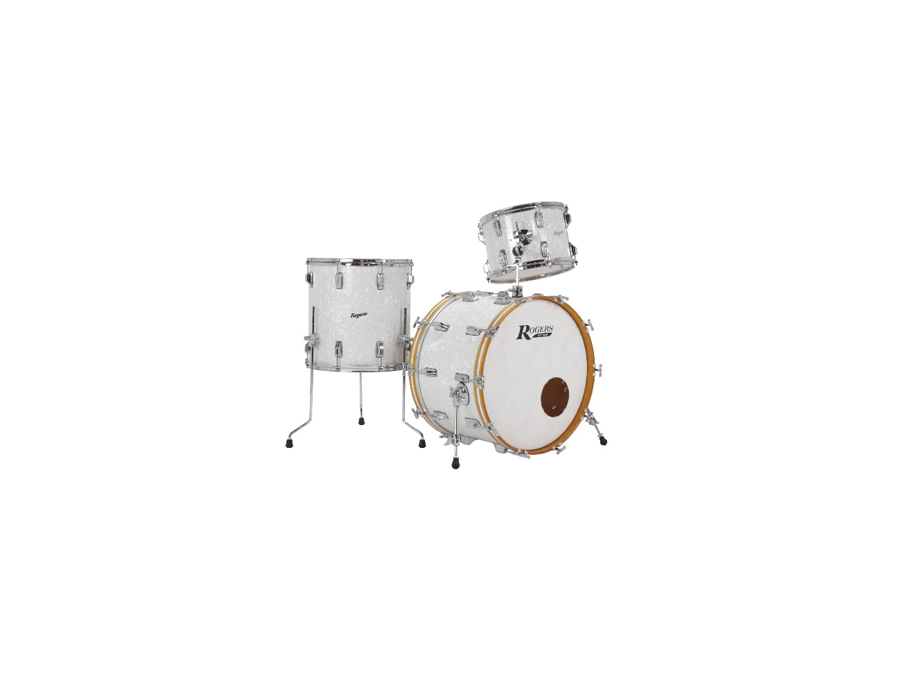 Rogers Powertone White Marine Pearl Shell Set 13/16/22