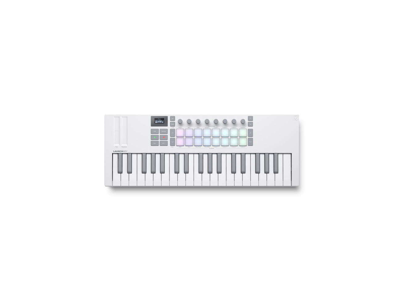 NOVATION LAUNCHKEY MINI 37 MK4 WHITE - KONTROLER MIDI - Riff