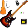 JET JS-300 SB SSS - PEŁNY ZESTAW GITARA WZMACNIACZ I AKCESORIA