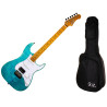 ZESTAW - JET JS-450 OBL HSS + BE JOE EB1610 - GITARA ELEKTRYCZNA I POKROWIEC