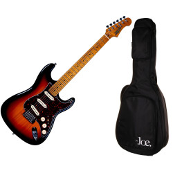 ZESTAW - JET JS-300 SB SSS + BE JOE EB1610 - GITARA ELEKTRYCZNA I POKROWIEC