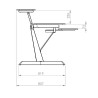 QUIK LOK Z-460 BK - BIURKO STUDYJNE - POWYSTAWOWY
