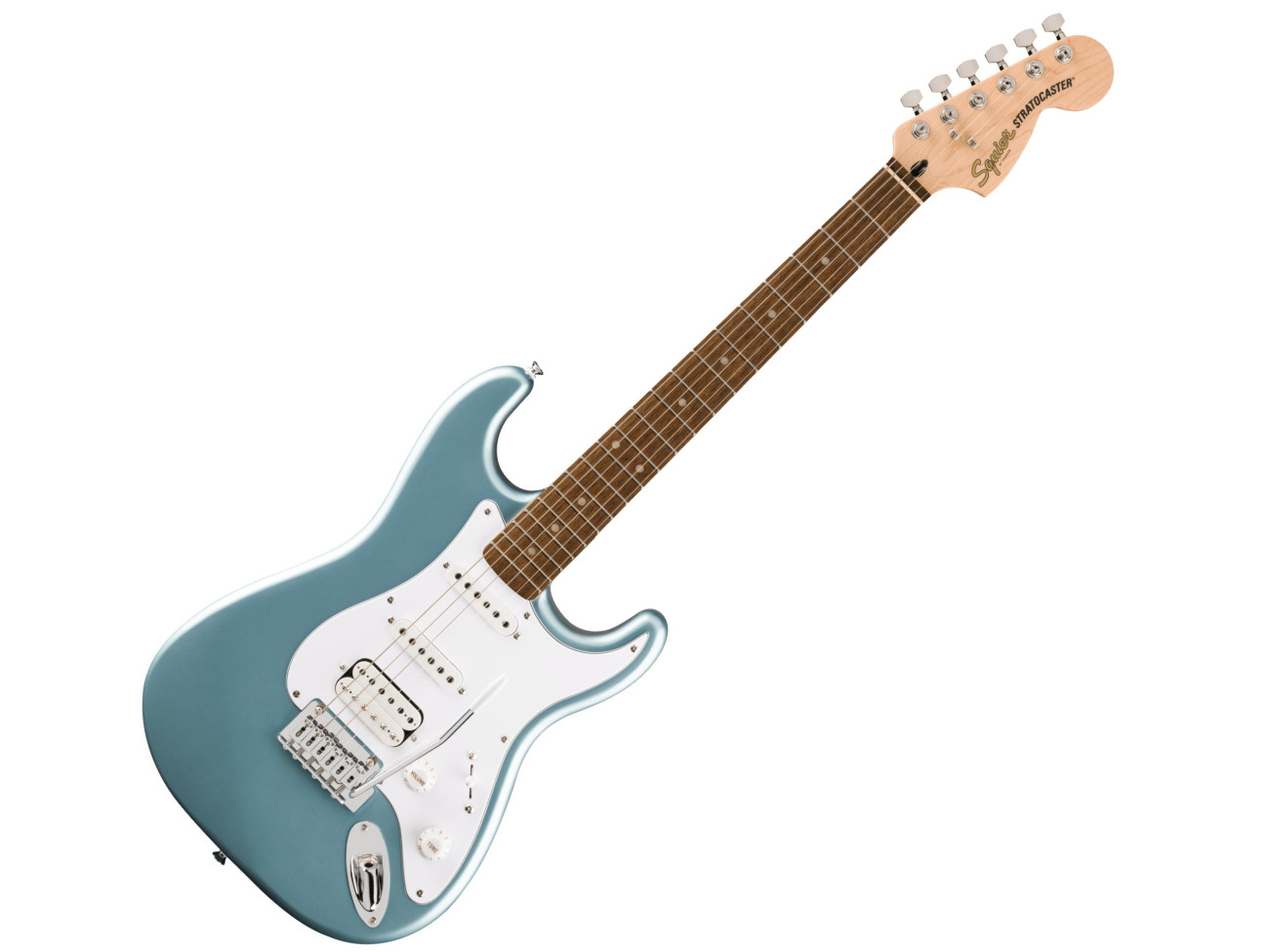 ギター Squier by Fender Stratocaster Affinity Squier Affinity Stratocaster MN WPG BLK - Gitara Elektryczna