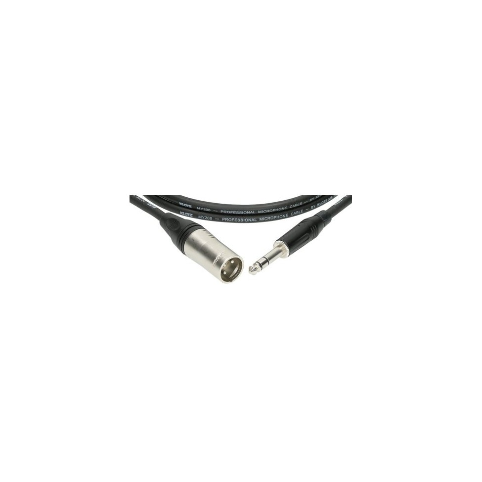 KLOTZ M1MS1K0300 kabel mikrofonowy XLR męski /duży Jack stereo 3 m 