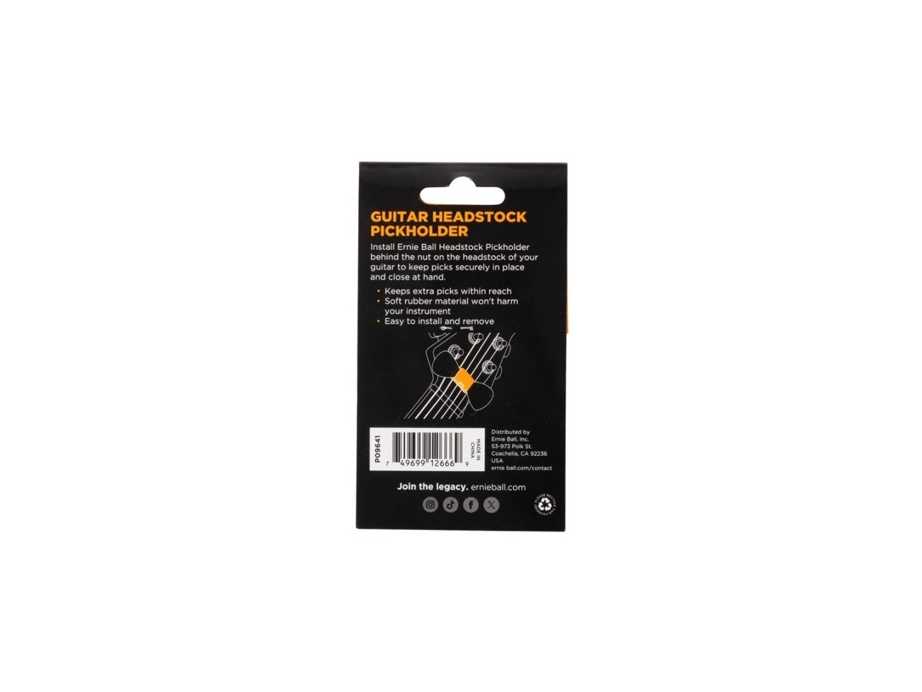 Ernie Ball Eb 9641 Uchwyt Do Piórek Gitarowych