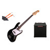 BE JOE ORLEAN GB-387 BK - GITARA BASOWA - ZESTAW
