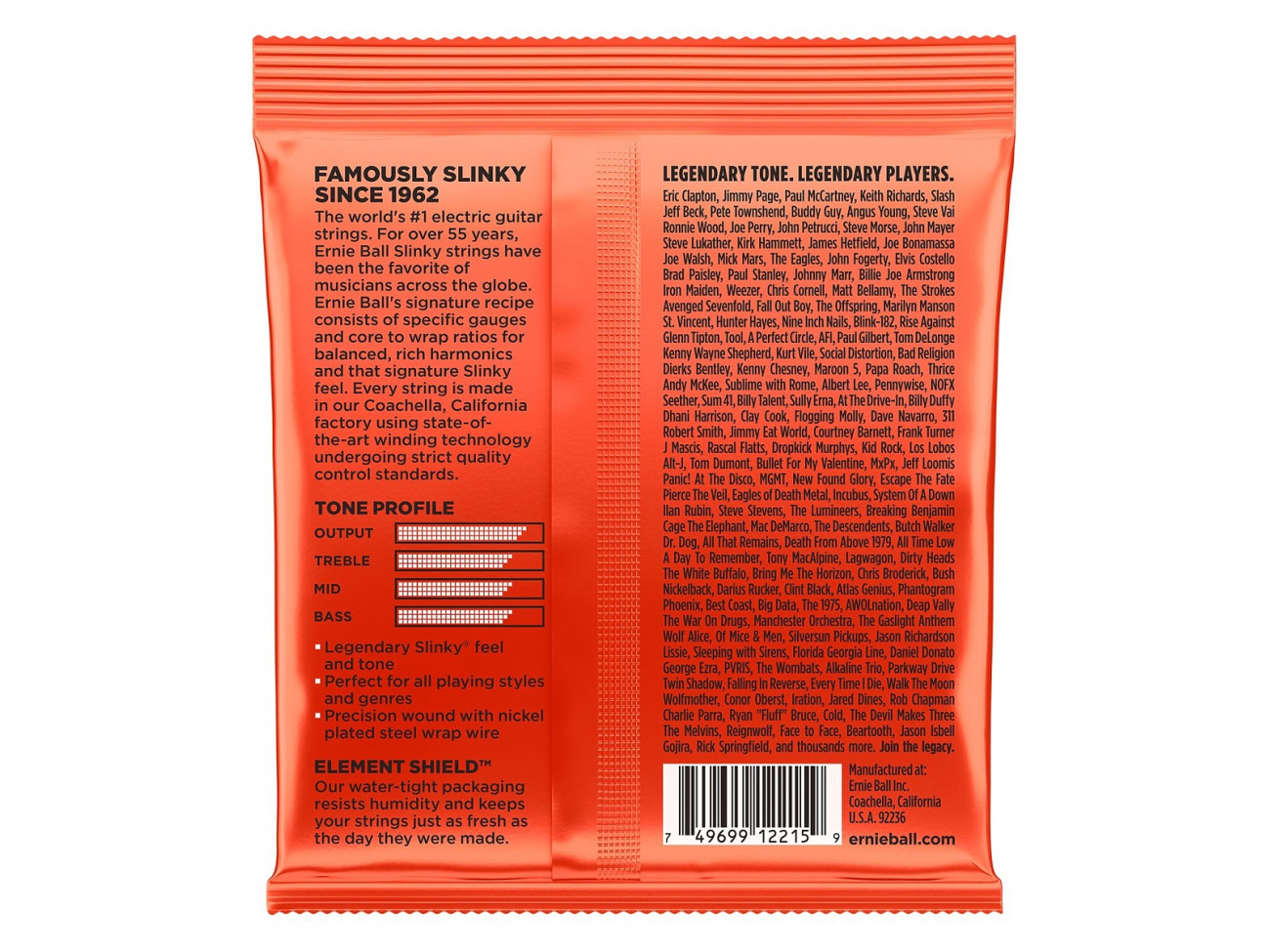 Ernie Ball Eb 2215 Komplet Strun Do Gitary Elektrycznej