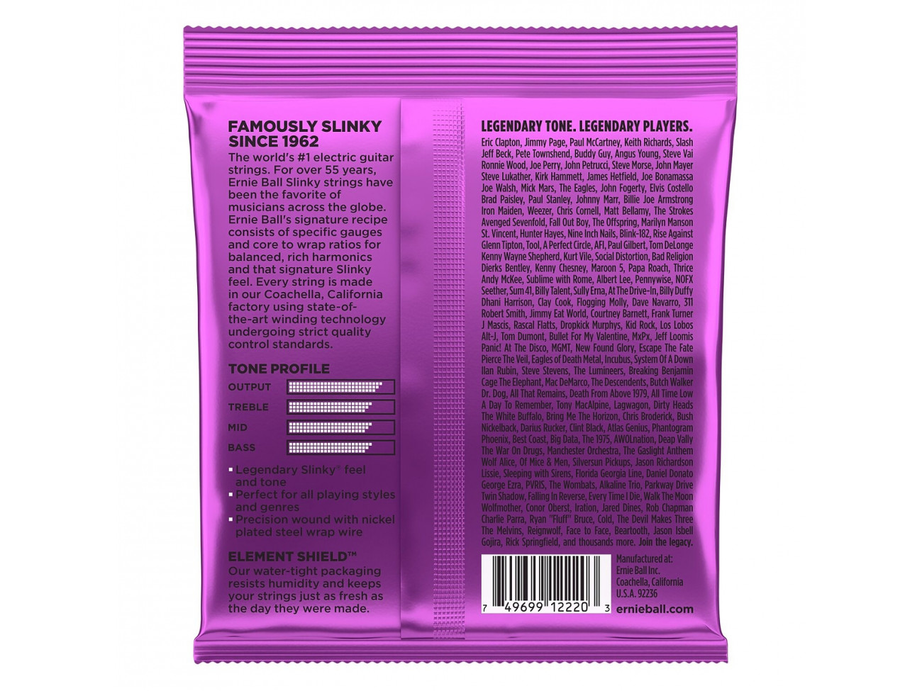 Ernie Ball Eb 2220 Komplet Strun Do Gitary Elektrycznej