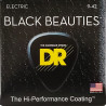 DR BKE 9-42 BLACK BEAUTIES - CZARNE STRUNY DO GITARY ELEKTRYCZNEJ