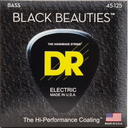 DR BKB 45-105 BLACK BEAUTY BASS - CZARNE STRUNY DO GITARY AKUSTYCZNEJ