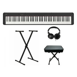 CASIO CDP-S110 BK - PIANINO CYFROWE + STATYW + ŁAWA + SŁUCHAWKI