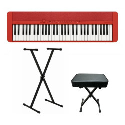 CASIO CT-S1 RD + STATYW + ŁAWA