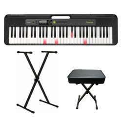 CASIO LK-S250 - KEYBOARD + STATYW + ŁAWA