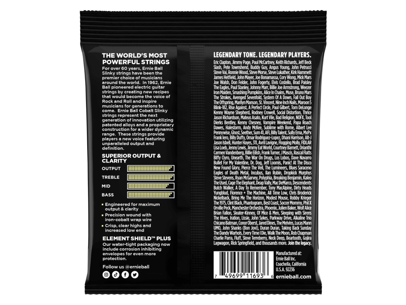 Ernie Ball Eb 2714 Komplet Strun Do Gitary Elektrycznej