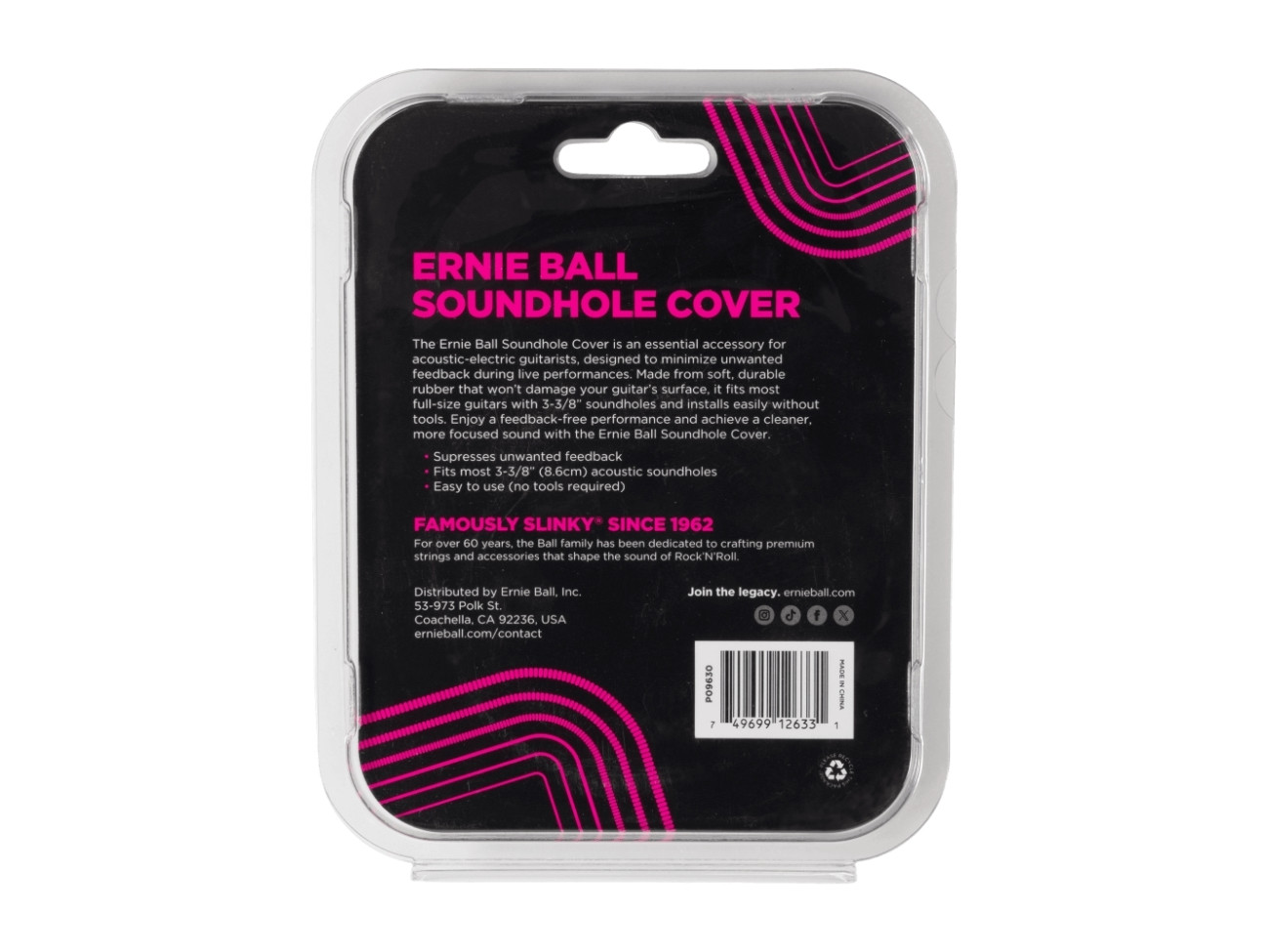 Ernie Ball Eb 9630 Osłona Otworu Rezonansowego